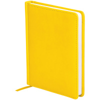 Ежедневник недатированный Officespace Winner желтый, А6, 136 листов, гладкий матовый, обложка с поро