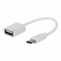 Кабель USB OTG 3.0 - USB Type-C, F/M, 0.15 м, Rexant, бел, 18-1180