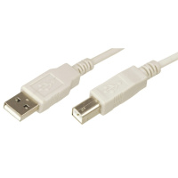 Кабель соединительный USB 2.0 Rexant A-B (m-m) 1.8 м, белый, 18-1104